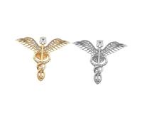 VILLCASE Broche Aile d'Ange Élégante 2 Pièces pour Vêtements, Accessoires Photo et Décorations de Fête