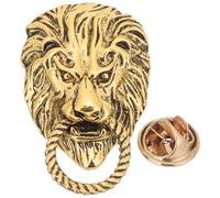 VILLCASE Broche Lionceau Vintage Épingle à Col Dorée pour Homme Costume Soirée Mariage Banquet Accessoire Mode Masculine