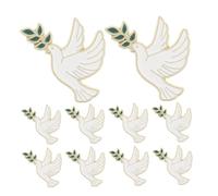 VILLCASE Broche Oiseau la Paix en Métal Rétro, Épinglette Volatile 10 Pièces, Insignes à Épingle pour Vêtements Femmes, Accessoires Polyvalents pour Fêtes et Présents