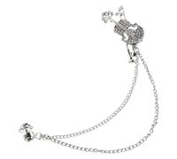 VILLCASE Broche Violon en Cristaux Scintillants Argentée, Épinglette D’instrument de Musique Vintage, Accessoire Bijoux pour Femmes, Présent pour Violonistes, pour Chapeaux, Foulards