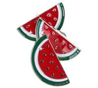 VILLCASE Broches Pastèque en Métal Solide 3 Pièces pour Vêtements, Paquet et Chapeaux Accessoires Mode Femme