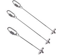 VILLCASE Brochettes Compactes pour Nourriture d'oiseaux en Acier Inoxydable 3 Pièces, Accessoires pour Cages à Oiseaux, pour Perroquets et Calopsittes, Développement Naturel Recherche