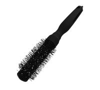 VILLCASE Brosse à Cheveux pour Cheveux Bouclés Rouleau en Nylon Noir, Coiffante et Portable, pour Brushing et Séchage Sèche-cheveux