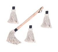 VILLCASE Brosse Barbecue à Manche Bois Pinceau pour Gril et Barbecue Brosse à Badigeonner Pratique 1 Set en Bois et Coton pour Cuisine Couleur Aléatoire