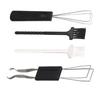 VILLCASE Brosse De Nettoyage Clavier Multifonctionnel Et Extracteur De Touches pour Pc, Outil Professionnel Léger Et Compact, Noir Et Blanc, Dépoussiérage Électronique Bureau Et Jeux