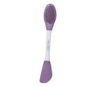 VILLCASE Brosse en Silicone Double Tête pour Masque Facial Applicateur Exfoliant et Nettoyant Visage Outil Réutilisable pour Soins du Visage Adaptée à Types de Peau pour Usage