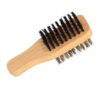 VILLCASE Brosse Peigne à Barbe Petite Taille Poils De Sanglier Naturel Double Face Hommes Entretien Barbe Nettoyage Peau Bois De Hêtre Usage Quotidien