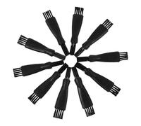 VILLCASE Brosses de Rechange Noires Mini Taille en ABS et Nylon Lot de 10 Compatible Plupart des Marques, pour Nettoyage Précis pour Rasoir Électrique