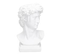 VILLCASE Buste de David en Gypse Blanc, Ornement de Table Artistique