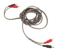 VILLCASE Câble Audio Auto en Alliage Marron 3 Mètres - Câble Auxiliaire Stéréo Compatible Haut-Parleur Voiture Subwoofer et Kit de Câblage Rallonge Audio pour Système Multimédia