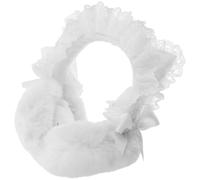 VILLCASE Cache-Oreilles en Peluche Oreilles de Chat Blanches Doublure Rembourrée Épaisse Protection Chaude pour Femmes et Filles Accessoires D’Hiver Doux pour Temps Froid et Activités