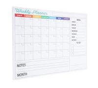 VILLCASE Calendrier Effaçable à Sec, Feuille D'autocollants Effaçables à Sec Amovible en Pvc, Planificateur Mensuel, Installation Rapide, sans Résidu, pour Réunions de Bureau Cuisine