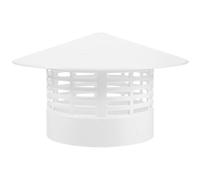 VILLCASE Capuchon de Cheminée PVC Anti-Pluie Forme de Champignon Protecteur Extérieur Ventilation sans Montage Résistant et Facile à Installer pour Sortie Air