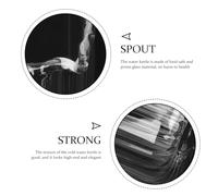 VILLCASE Carafe Eau Froide Verre Borosilicaté avec Tasse Distributeur de Jus Résistant Chaleur pour Maison et Bureau Carafe Pratique pour Boissons Fraîches