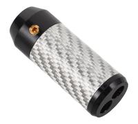 VILLCASE Carbon Fiber Audio Speaker Wire Splitter Ring Portable Lightweight Design for Home Theater and Professional