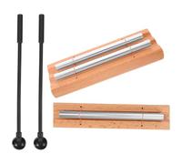 VILLCASE Carillons en Bois et Métal Ensemble de 2 Instruments de Percussion pour Contemplation et Yoga Carillons Éoliens Portables pour Classe et Pleine Conscience