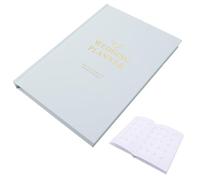 VILLCASE Carnet de Mariage Décoratif en Papier pour Organiser Listes et Notes, Calendrier Compte à Rebours pour Mariage et Fiançailles Élégant