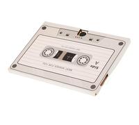 VILLCASE Carte de Vœux Audio à Bande Magnétique Rétro en Carton Robuste, Enregistrement Vocal Personnalisable 30 Secondes, Carte D'anniversaire Vocale Vierge pour Occasions Spéciales, 1