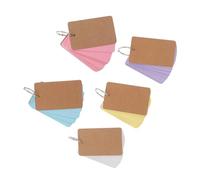 VILLCASE Cartes de Mots Papier 5pcs Portables en Papier Lisse de Différentes Couleurs pour Bureaux et Étudiants Usage Cartes de Poche Couleur Aléatoire
