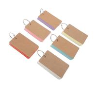 VILLCASE Cartes de Vocabulaire en Papier Mat Antireflet, Petit Format Compact, Lot de 6 Pièces pour Étudiants au Bureau ou Maison
