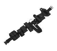 VILLCASE Ceinture Confortable en Tissu Oxford Multifonction de Service Noir Poche Utilitaire, Supporte Une Charge Lourde pour Entraînement Militaire et Usage Extérieur