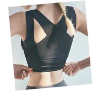 VILLCASE Ceinture Correctrice de Posture Dorsale Ajustable Noire Taille M Corset Orthopédique pour Dos Voûté Rectificateur de Posture Confortable pour Adulte et Élève Maintien Dorsal