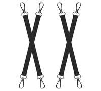 VILLCASE Ceinture Porte-Outils 4 Pièces Matériau Polyester et Alliage avec Double Crochet Électrique Multi-Fonction Capacité de Charge Élevée pour Travaux de Câblage en Espace Étroit