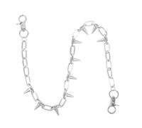 VILLCASE Chaîne de Pantalon Punk en Métal à Rivets Bracelet de Montre de Poche Unisexe Chaîne de Ceinture Vintage pour Jean Accessoire Hip-Hop pour Homme et Femme Bijou de Corps