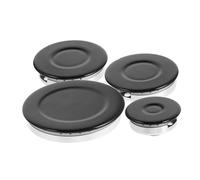 VILLCASE Chapeaux de Brûleur Universels pour Cuisinière à Capuchons de Couronne pour Brûleurs Accessoires de Cuisine Efficaces et Sécurisés