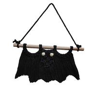 VILLCASE Chauves-Souris Tissées À Suspendre Décoration Murale en Macramé Décoration À Suspendre pour Halloween Ornements De Fête