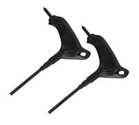 VILLCASE n T Poignée Ergonomique Multifonctionnelle 2pcs Outil de Remplacement de Roue en PVC Noir, Accessoire Essentiel pour Patins à roulettes et Inline Skate