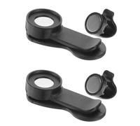 VILLCASE Clip pour Poche à Eau, Support Magnétique pour Tube d'eau 2pcs, Abs et Aimant, Noir, Fixation UV-résistante pour Tuyau D'hydratation, Randonnée et Extérieur