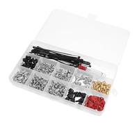 VILLCASE Coffret Matériel Nickelé et Plastique pour Boîtier D'ordinateur Tournevis de 362 Vis Attaches-câbles et Brosse Facile à Transporter pour Assemblage et Réparation