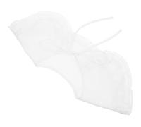 VILLCASE Col Factice en Mousseline pour Femme Demi-Chemise Lien Ajustable Accessoire pour Tenues Décontractées Blanc Dimensions 30X11X03 CM