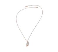 VILLCASE Collier Créatif pour Femme en Acier Inoxydable Titane, Pendentif Glace Blanc, Chaîne Ras du Cou, Bijoux D’été Légers et Simples pour Usage Quotidien et Présents