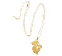 VILLCASE Collier Pendentif Mère-garçon Fille Doré Élégant Fête des Mères Design Créatif Chic pour Maman et Garçon Fille Bijou Mode Polyvalent Couleur
