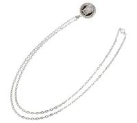 VILLCASE Collier Ras-de-Cou en Acier Inoxydable Médaillon Diffuseur d'Huile Essentielle Pendentif Aromathérapie Recharge en Feutre Parfum Naturel pour Femme Bijou Couleur Aléatoire