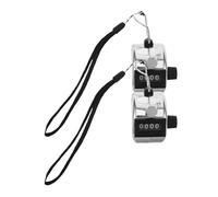 VILLCASE Compteur Manuel Métallique 2pcs sans Pile, Compteur Mécanique Portable Polyvalent pour Comptage Précis en Centres Commerciaux