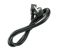 VILLCASE Cordon d'alimentation 1M 3 Broches pour Ordinateur Portable Câble Électrique Compatible Électroménager Résistance Haute Température 2 Broches Noir