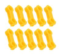 VILLCASE Correcteur pour Pattes d'oiseaux 10pcs Attelles en PVC Jaune Maintien des Pattes Écartées chez Poussins et Volailles