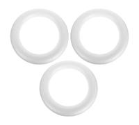 VILLCASE Couronne Polystyrène Blanche 3pcs, Anneau Rond en Mousse pour Loisirs Créatifs, Facile à Utiliser et Esthétique, pour Décoration et Bricolage