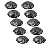 VILLCASE Coussinet de Base en Plastique Noir pour Pot de Fleurs, Lot de 10 Pièces, Accessoires de Drainage pour Jardinage Extérieur, Réduit la Perte de Terre