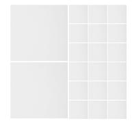 VILLCASE Coussins en Éponge Haute Température pour Poterie, Lot de 25, Matériel pour Atelier Créatif et Utilisation Scolaire, Couleur Blanc