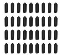 VILLCASE Couvercles D'extrémité en PVC Noir pour Aquarium 300 Pièces, Bouchons de Sécurité Anti-Retour Bruit, Adaptés pour Aquarium Marin et Pompe à Air