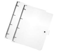 VILLCASE Couvertures Faciles à Utiliser 2pcs de Cahiers à Reliure Plastique Transparentes Résistantes Déformation pour Bureau et École