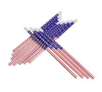 VILLCASE Crayons Effaçables Drapeau Américain en Bois, Lot de 60 Pièces, Design Créatif, Prise en Main Confortable, pour Étudiants et Artistes