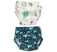 VILLCASE Culotte Apprentissage Propreté Bébé en Coton Pur 2 Pièces, Pantalon D'entraînement Imperméable et Résistant à L'usure, Pot
