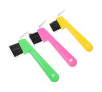 VILLCASE Cure-pied Chevaux Ergonomique avec Brosse de Toilettage Multifonction Fer et Plastique pour Nettoyage Sabots et Chaussures Randonnée Couleur Aléatoire Couleur Aléatoire