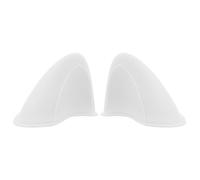 VILLCASE Décoration de Casque Électrique Oreilles de Chat en Plastique Blanc, Accessoire Moto Facile à Installer pour Casque, Usage Quotidien et Fêtes, Set Unique et Adorable