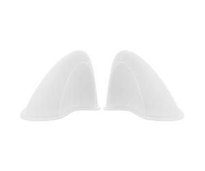 VILLCASE Décoration de Casque Électrique Oreilles de Chat en Plastique Blanc, Accessoire Moto Facile à Installer pour Casque, Usage Quotidien et Fêtes, Set Unique et Adorable